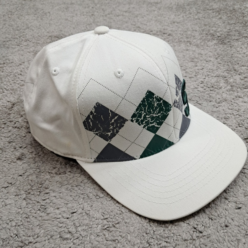 Top of the World Michigan State Spartans Argyle Hat White Green S Logo Cap M/L